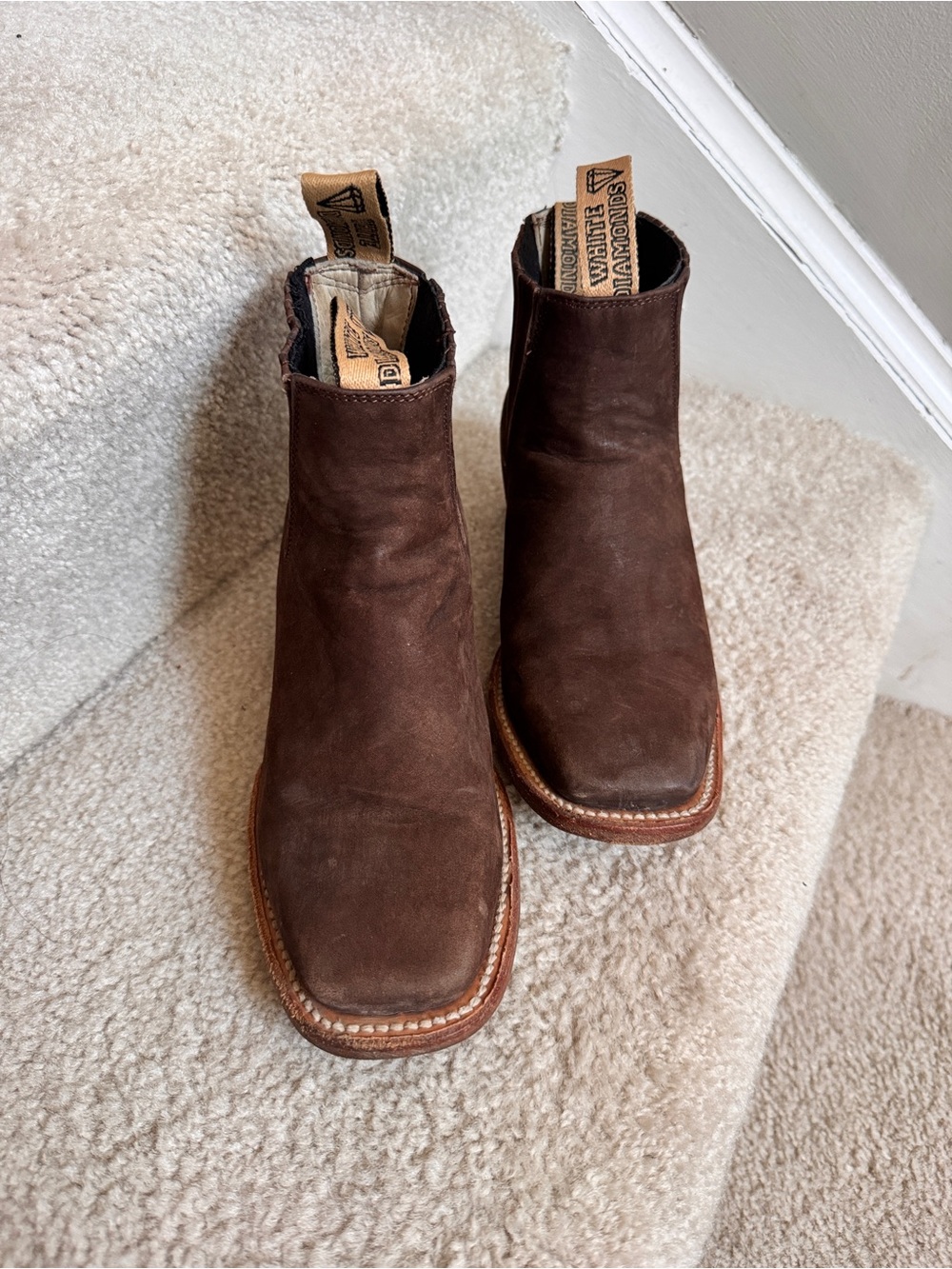 Brown Leather Chelsea Boots